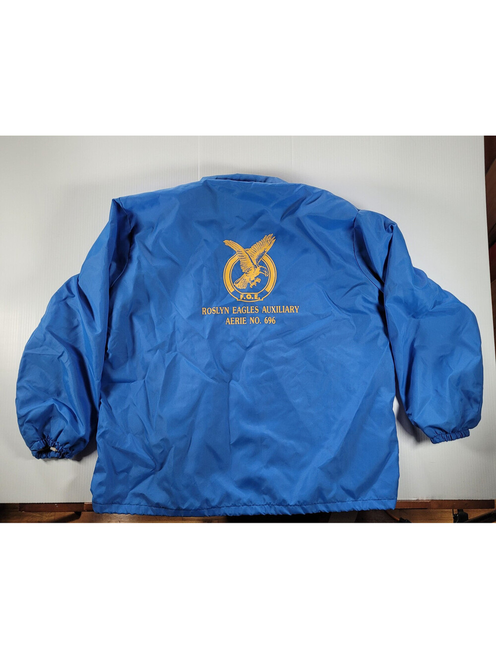 Vintage nylon union windbreaker mens xxl roslyn eagles blue